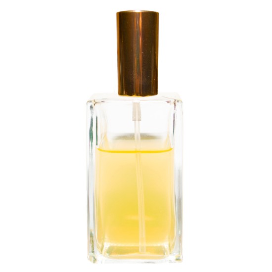 Sticluta cu pulverizator si capac Gold metal pentru parfum - T4007 100 ml