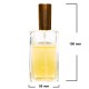 Sticluta cu pulverizator si capac Gold metal pentru parfum - T4007 100 ml