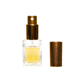 Sticluta cu pulverizator si capac Gold metal pentru parfum - 7060 20 ml