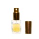 Sticluta cu pulverizator si capac Gold metal pentru parfum - 7060 20 ml