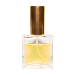 Sticluta cu pulverizator si capac Gold metal pentru parfum - 7602T 30 ml