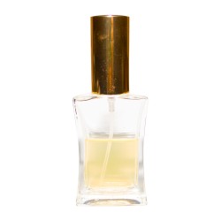 Sticluta cu pulverizator si capac Gold metal pentru parfum - H440 30 ml