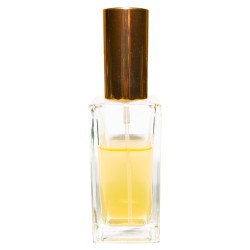 Sticluta cu pulverizator si capac Gold metal pentru parfum - T358 60 ml