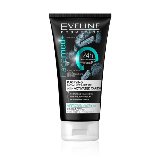 Crema curatare faciala Eveline Facemed cu carbon 150 ml