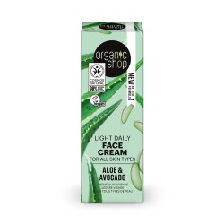 Crema de fata pentru toate tipurile de piele Organic Shop Aloe and Avocado 50 ml