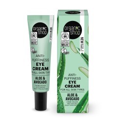 Crema de ochi anti-umflaturi pentru toate tipurile de piele Organic Shop Aloe & Avocado 30 ml