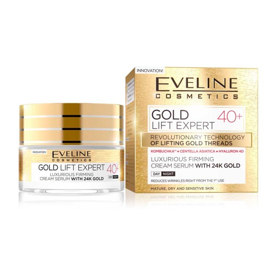 Crema de zi si noapte Eveline 24K Gold Lift Expert 40+ 50 ml