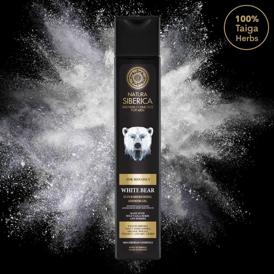 Gel de dus Natura Siberica Men Super Refreshing White Bear 250 ml