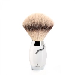 Pamatuf Silvertip Fibre cu maner de portelan Muehle 433 ED MEISSEN