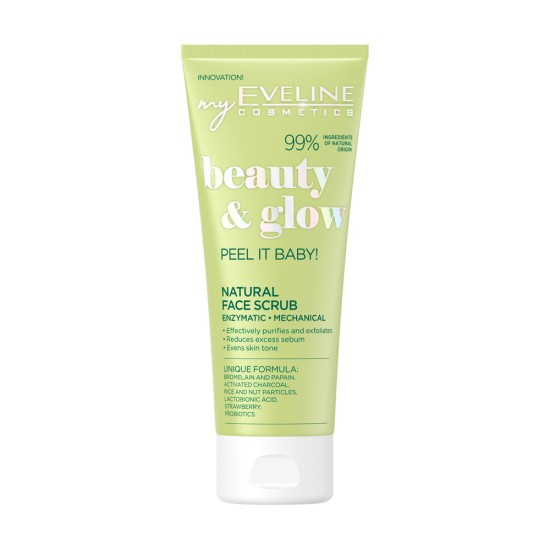 Peeling facial enzimatic si mecanic Eveline Beauty&Glow 75 ml