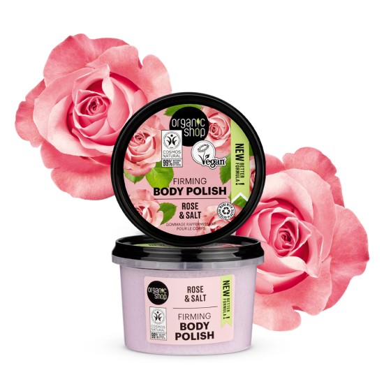 Polish de corp Organic Shop Rose and Salt 250 ml