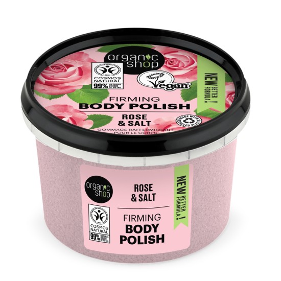 Polish de corp Organic Shop Rose and Salt 250 ml