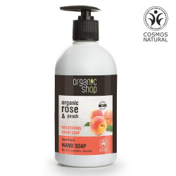 Sapun de maini hranitor Organic Shop Rose Peach 500 ml
