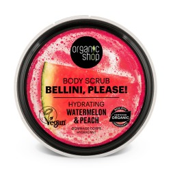 Scrub de corp hidratant cu pepene si piersica Organic Shop Bellini, please! 250 ml