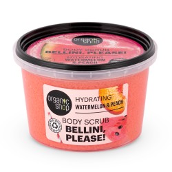 Scrub de corp hidratant cu pepene si piersica Organic Shop Bellini, please! 250 ml