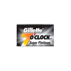 Set 5 lame de ras Gillette 7 o'clock Super Platinum Black