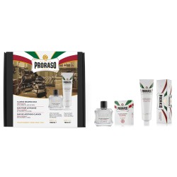 Set de barbierit cu after shave balsam si crema de barbierit Proraso Sensitive Duo Pack