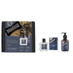 Set pentru ingrijirea barbii cu balsam si sampon de barba Proraso Azur Lime Duo Pack