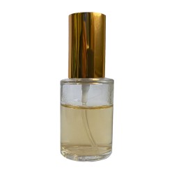 Sticluta cu pulverizator si capac Gold metal pentru parfum - Minerva 30 ml