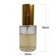 Sticluta cu pulverizator si capac Gold metal pentru parfum - Minerva 30 ml