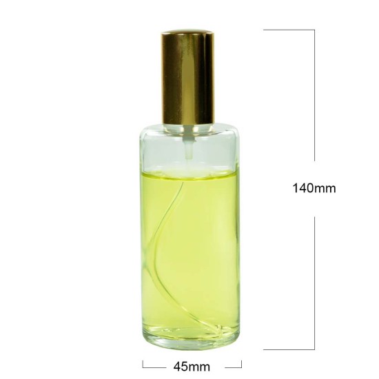Sticluta cu pulverizator si capac Gold metal pentru parfum - Ronde 105ml