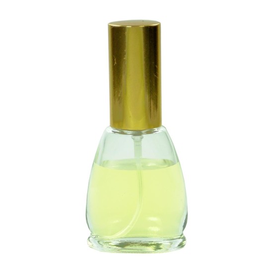 Sticluta cu pulverizator si capac Gold metal ptr. parfum - Brigite 12 ml