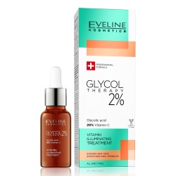 Tratament iluminator cu vitamina C Eveline Glycol Therapy 18 ml